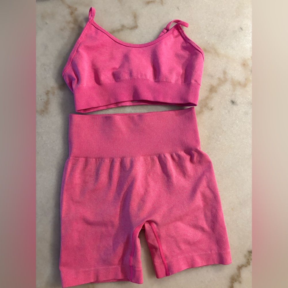 Pink Amazon workout set